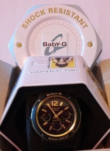 Baby-G shock (BGA-151GG-1B) Classic Gold and Black Digital Watch, that fits anyone, ready for action any time and where.